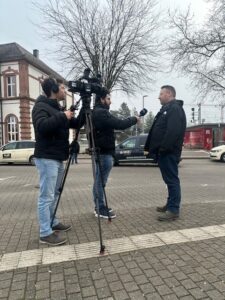 TV Baden Interview mit Dirk Holl von Inges Personenbeförderung